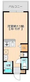 ハーモニーハウス別府【1階】の間取り