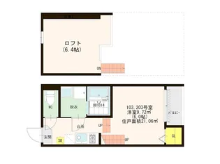 adagio板付【1階】の間取り