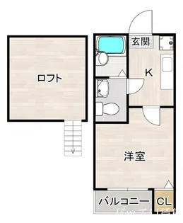 HKRRコーポ馬出【2階】の間取り