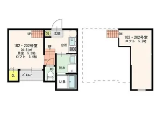 オプティマルコーポ【2階】の間取り