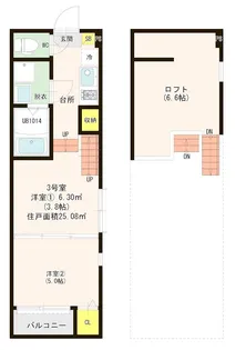 クレール花【2階】の間取り