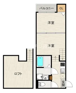 ハーモニーテラス板付III【1階】の間取り
