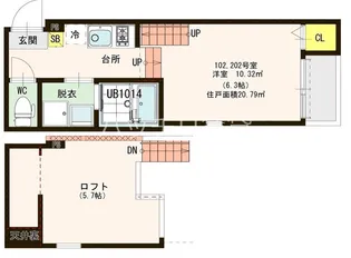 ハーモニーテラス諸岡VI【1階】の間取り