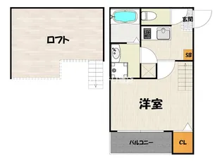 cozy base六本松【2階】の間取り