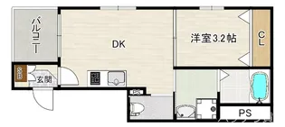 ステーションテラス別府【1階】の間取り