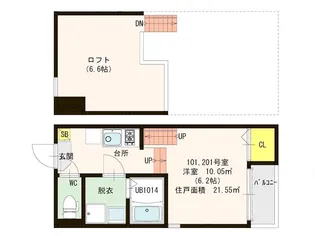 ボヌール井尻【1階】の間取り