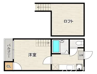 Lソワール美野島【1階】の間取り