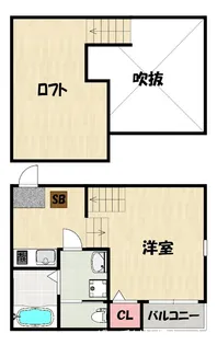 クレスト千早【2階】の間取り
