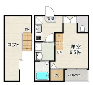 クレストコート下山門【2階】の間取り