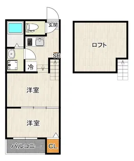 ZEN TERRACE梅林【1階】の間取り