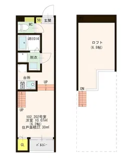 ハーモニーテラス井尻VI【1階】の間取り