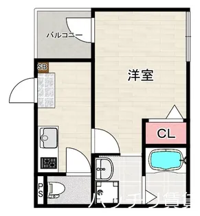 WEST SIDE Housing【3階】の間取り