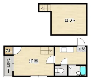 ドュスールメトロ【2階】の間取り