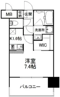 エンクレスト薬院NOBLE【9階】の間取り
