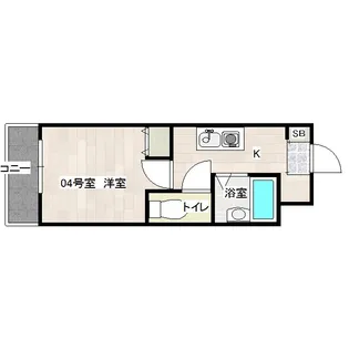 モア・フィールド箱崎II【5階】の間取り