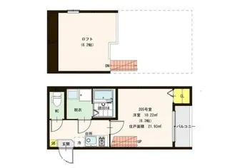 A-Stage香椎【2階】の間取り