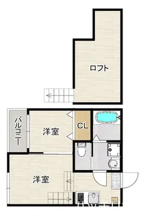ハーモニーテラス博多【2階】の間取り