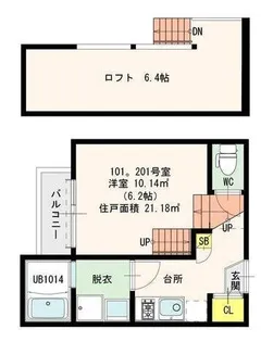 グランディIII【2階】の間取り