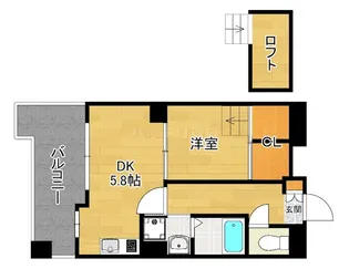QREST博多東Ⅱ【3階】の間取り