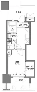 アクタス博多Vタワー【13階】の間取り