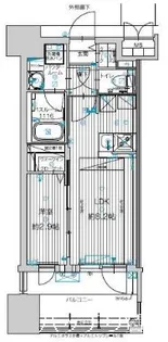 グランフォーレ千早マークスクエア ウエストウイング【6階】の間取り