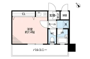 ダイナコート大博通り【7階】の間取り