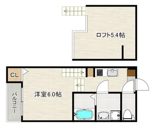 ミアンジェドゥエ【2階】の間取り