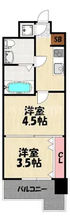 No.55 Wes-PROJECT 博多【14階】の間取り
