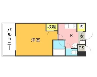 ヴィラ・フォーレ姪浜【3階】の間取り