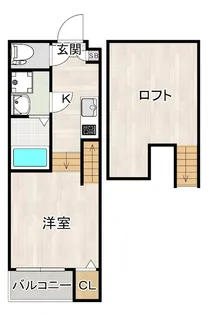 ワイドエイト博多【2階】の間取り
