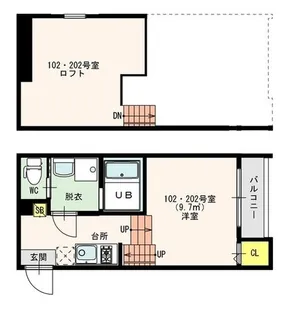 アーバンガーデン【1階】の間取り