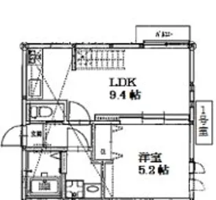 アンピオ姪浜拾壱番館【1階】の間取り