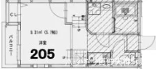 Creo筥松【2階】の間取り
