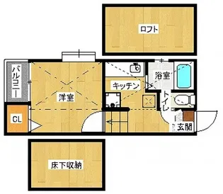 コンフォートベネフィス箱崎2【1階】の間取り
