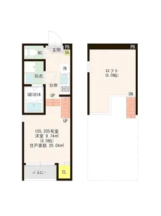 ルピナス笹原【1階】の間取り