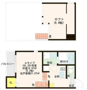 Y’s クリエイト【2階】の間取り