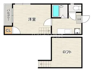 N&N竹下【1階】の間取り