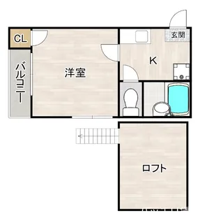 プチメゾン南福岡【1階】の間取り