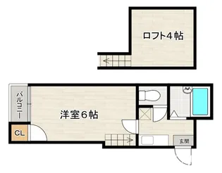 ラビアンローズ博多【2階】の間取り