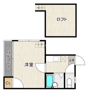 ル・クール高宮【1階】の間取り