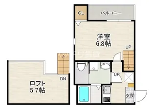ハーモニーテラス下山門III【2階】の間取り