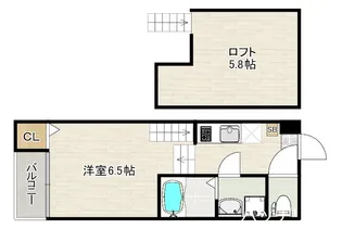 ハーモニーテラス土井III【2階】の間取り