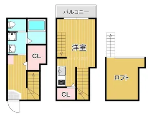 レジデンス七福【1階】の間取り