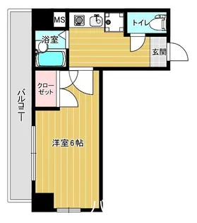 マンション花房【6階】の間取り