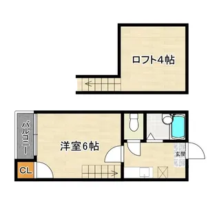 フレスコ博多【2階】の間取り