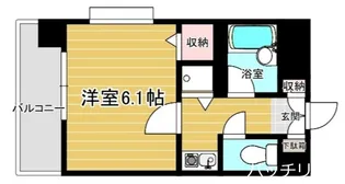 ライオンズマンション大手門第2【7階】の間取り