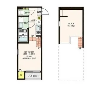 PROPSIII【2階】の間取り