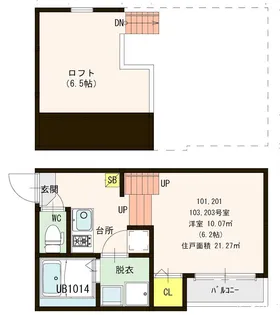 espoir【1階】の間取り