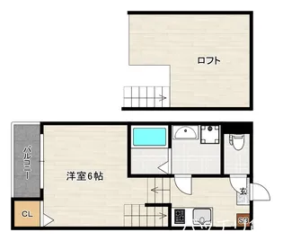 ハーモニーテラス福工大前【1階】の間取り