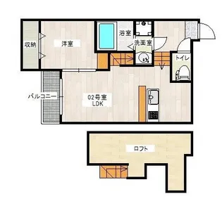 Stage井尻Ex【2階】の間取り